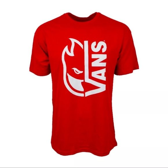 NEW MEN VANS SPITFIRE T -SHIRT  BLACK TEE Front & Back  **CHOOSE COLOR** - Picture 2 of 6